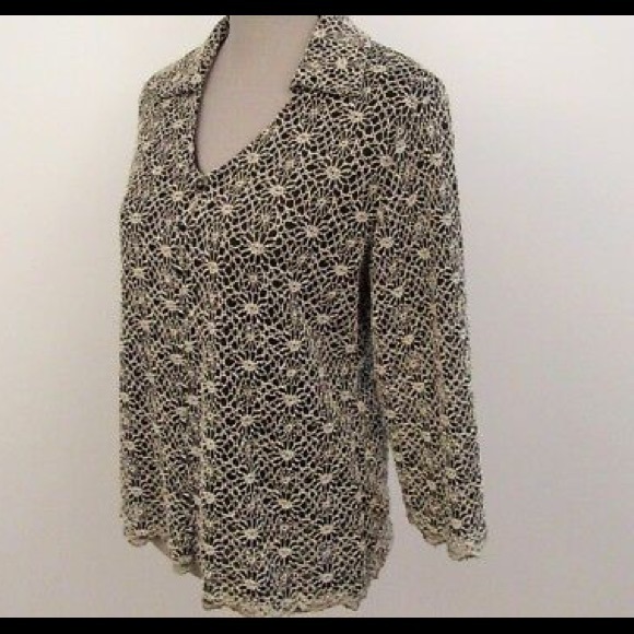 Dressbarn Floral Lace Blouse - Picture 2 of 4